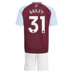 Günstige Fußballtrikots Aston Villa Bailey 31 Kinder Heimtrikot 2024-25 Kurzarm
